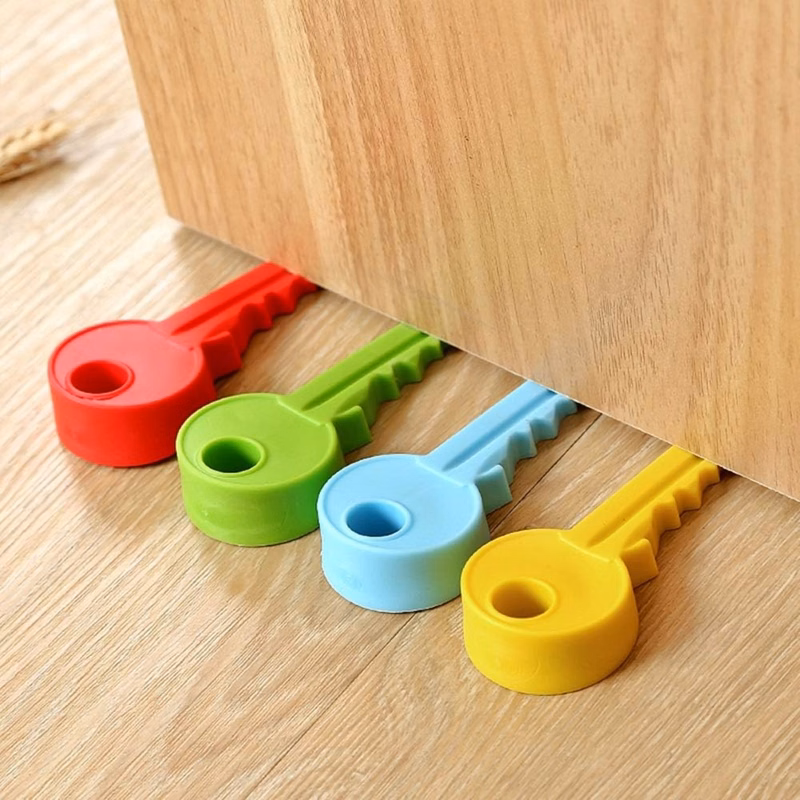 Rubber Key Shape Door Stopper Wedge