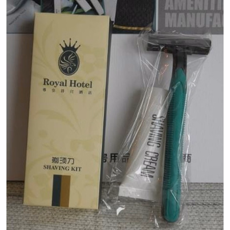 Hotel Amenities Men Disposable Shaving Knit Set Shaving Cream