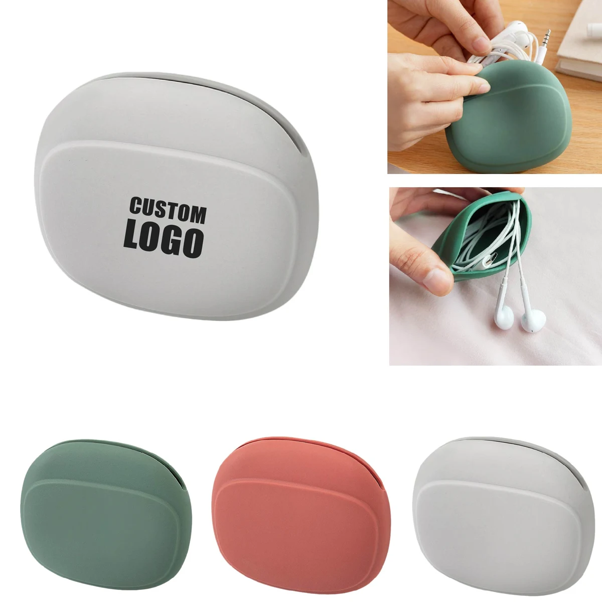 MOQ 10 pcs Silicone Cable Holder 1