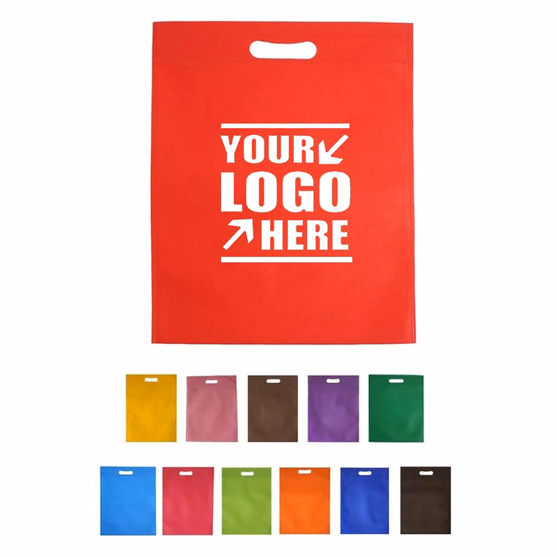 Promotional Nonwoven Reusable Party Die-Cut Handle Tote Bag