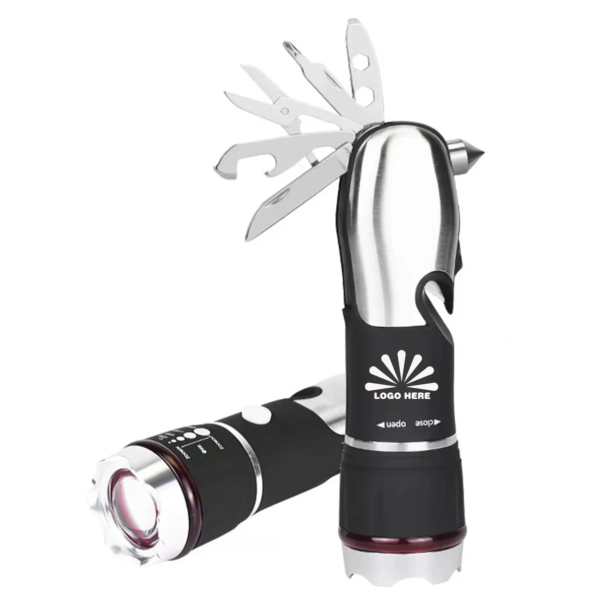 Customizable Multi-Function Safety Hammer Flashlight 1