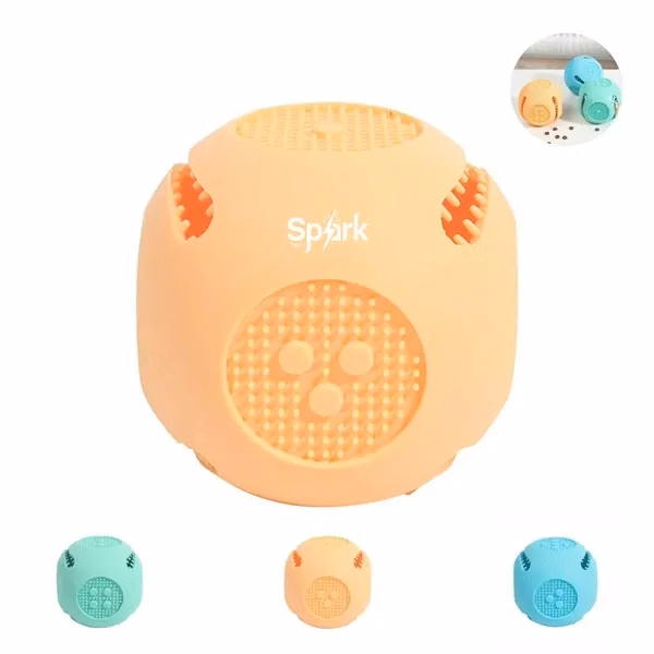 Custom Silicone Dental Chew Dog Toy with Spiked Nubs — Pet Health Interactive Toy