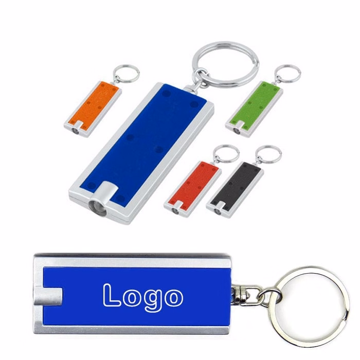 Square LED Flashlight Key Chain
