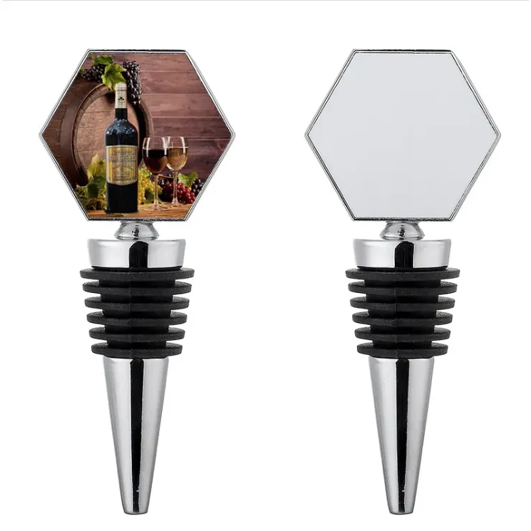 Zinc Alloy Savor Wine Bottle Stopper-Full Color Top 1