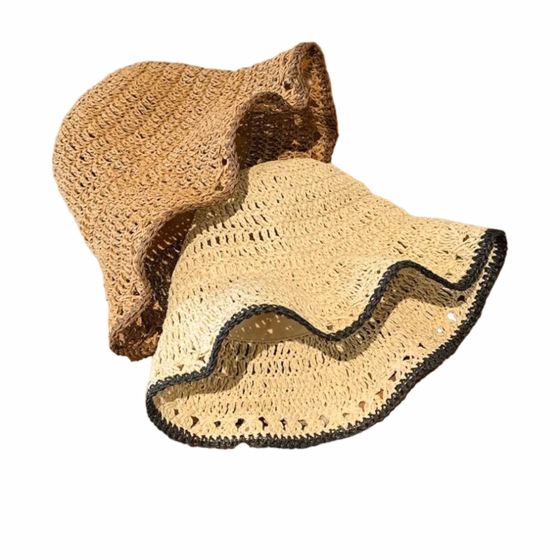 Packable Paper Straw Beach Sun Hat