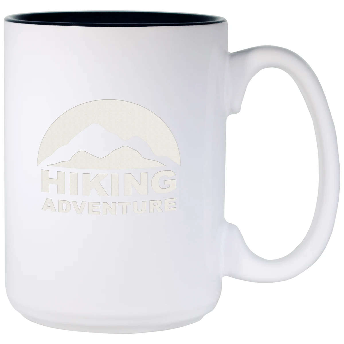 White Two-Tone Paul Bunyan Mug (15 Oz., Black Inside) 1