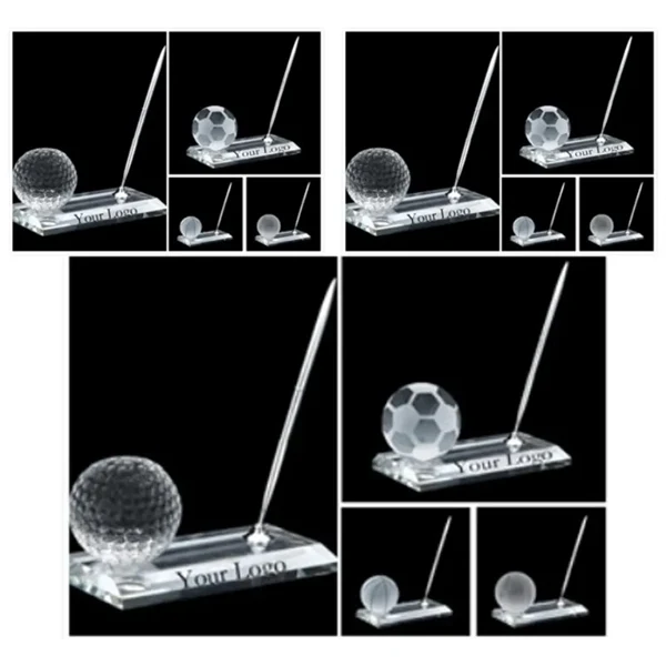 Elegant Crystal Pen Stands for Baseball, Football and more 1