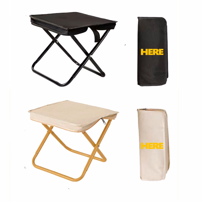 Collapsible Camping Stool with Zipper Carry Bag