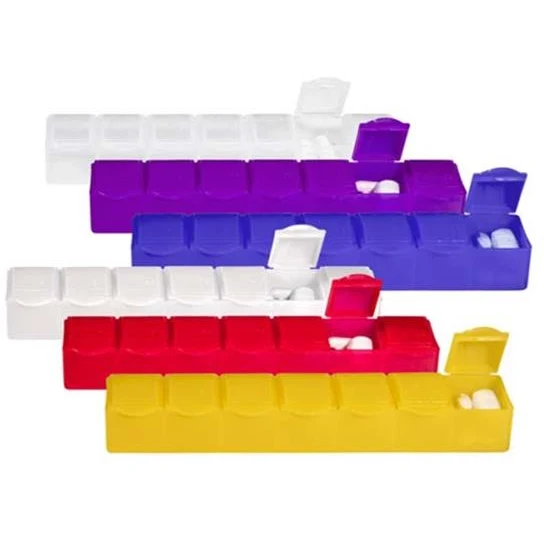 7 Compartment Pill Box with Braille 1