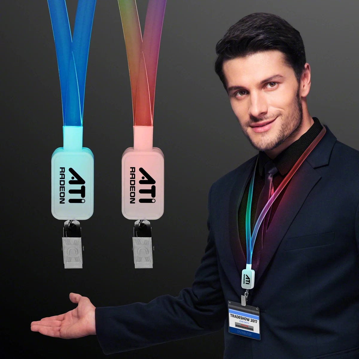 Supernova Light Lanyards, LED Badge Holders 1
