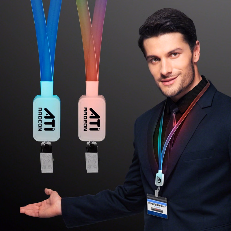 Supernova Light Lanyards, LED Badge Holders