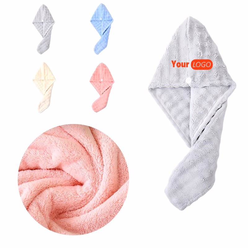 Coral Fleece Single Layer Bubble Hair Towel