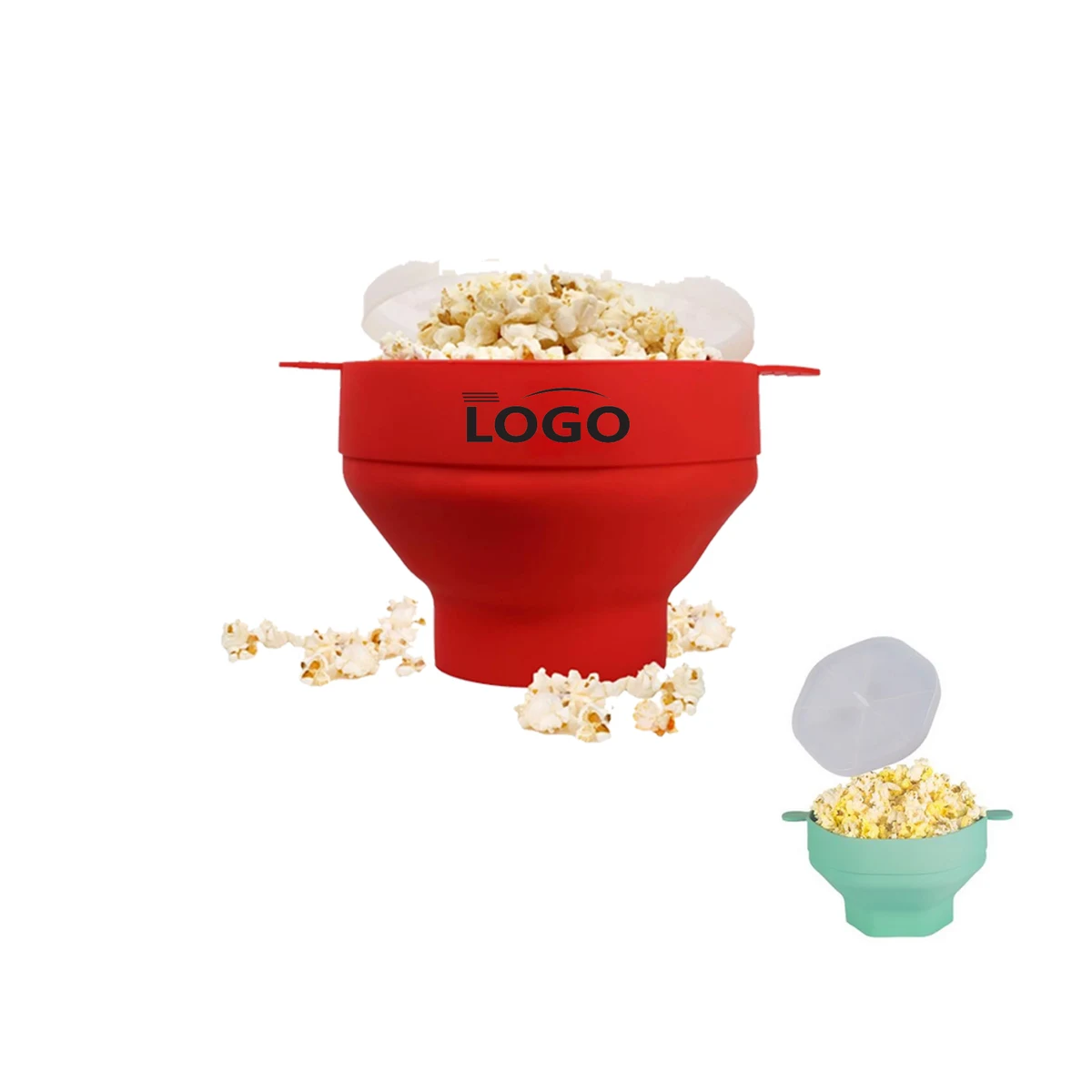 Collapsible Silicone Popcorn Popper 1