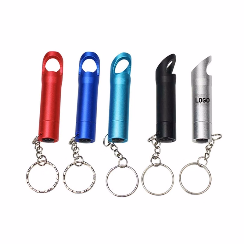 Mini LED Torch Keychain Bottle Opener