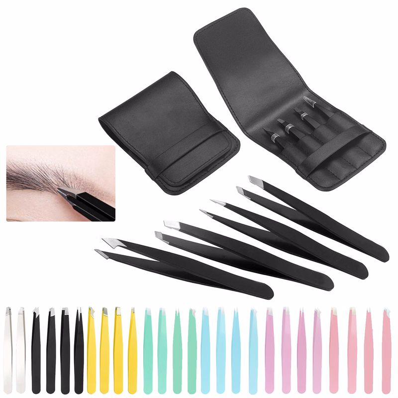 Professional Stainless Steel Tweezers Set