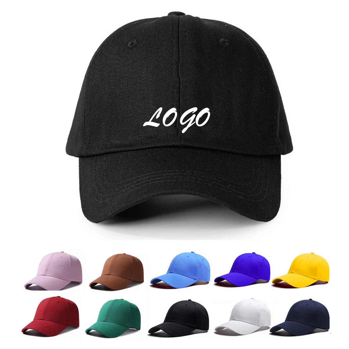 Cotton 6-piece Baseball Cap 1