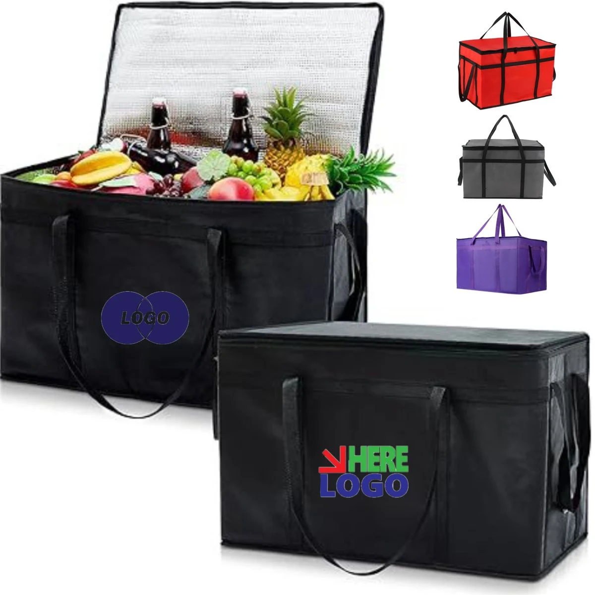Thermal Picnic Grocery Bag 23x14x15" 1
