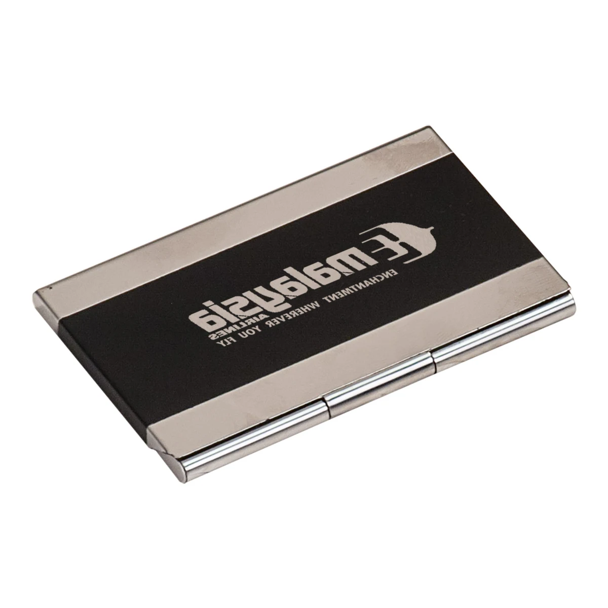Black Stainless Steel Business Card Holder 1