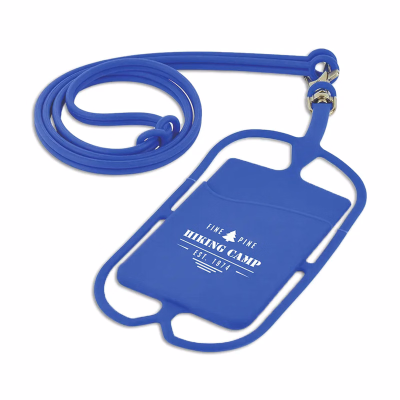 Lanyard Silicone Phone Wallet Holder