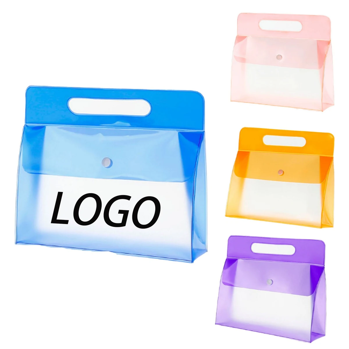 Transparent Tote Button Bag 1