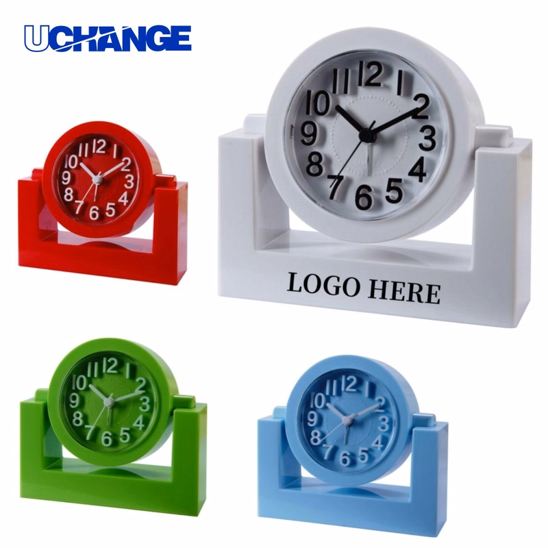Swivel Desktop Clock with 3D Numbers