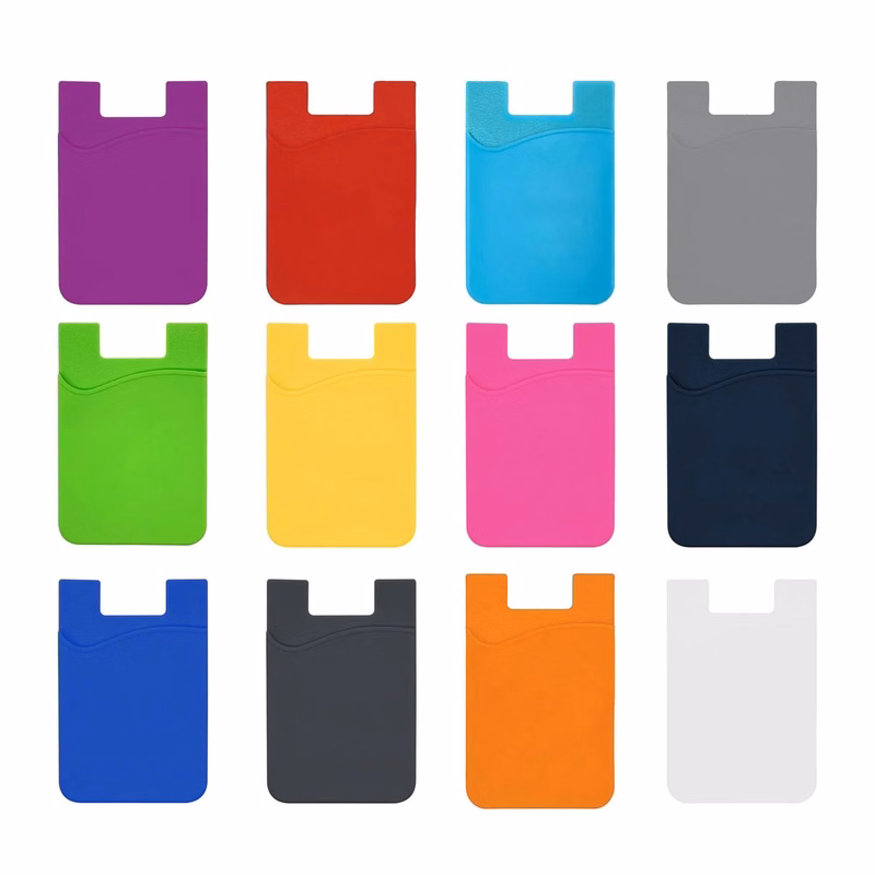 MOQ 50 Silicone Cell Phone Wallet