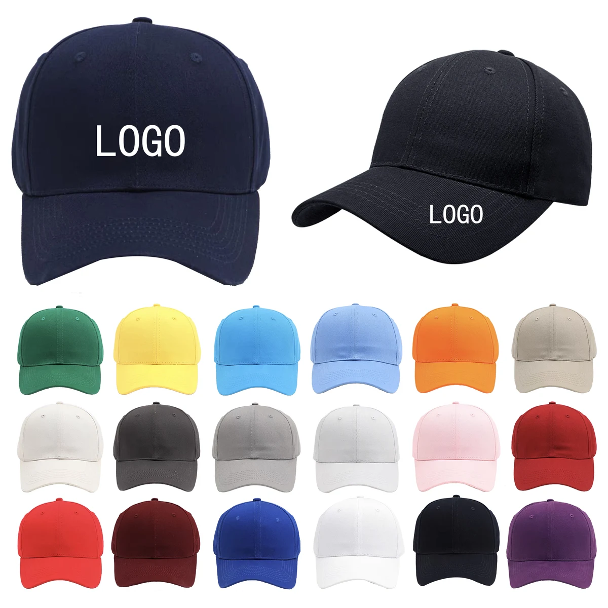 Cotton Solid Color Baseball Caps For Men And Women 1