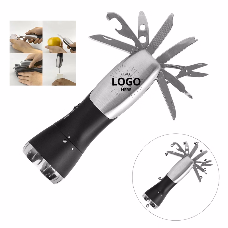 Multifunction Emergency Escape Hammer with LED Flashlight