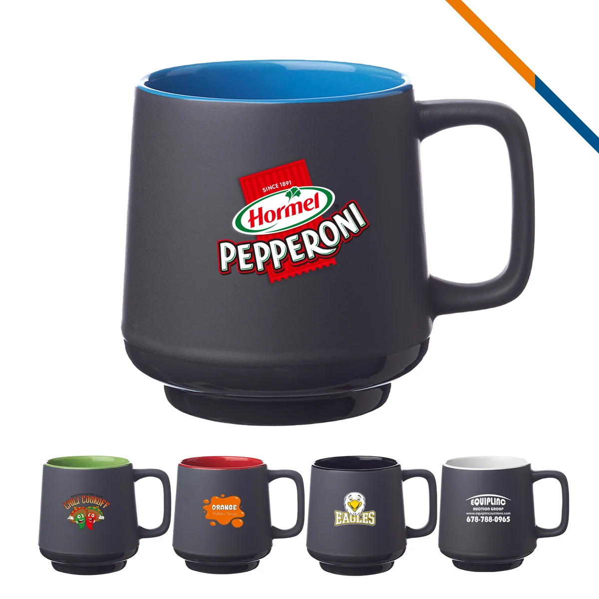 Samir Stackable Ceramic Mug – 12 OZ. 1