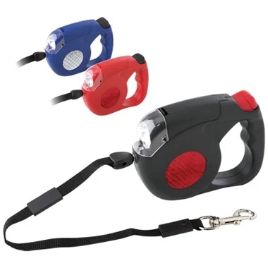 RETRACTABLE DOG LEASH WITH TORCH 1