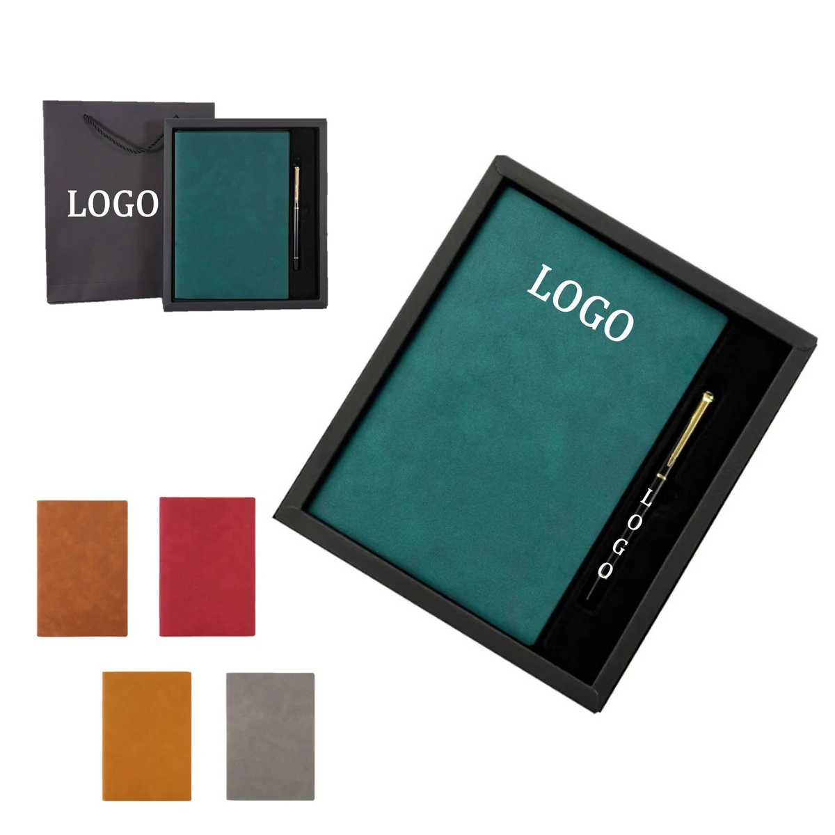 Pu Leather Journal With Pen Gift Set 1