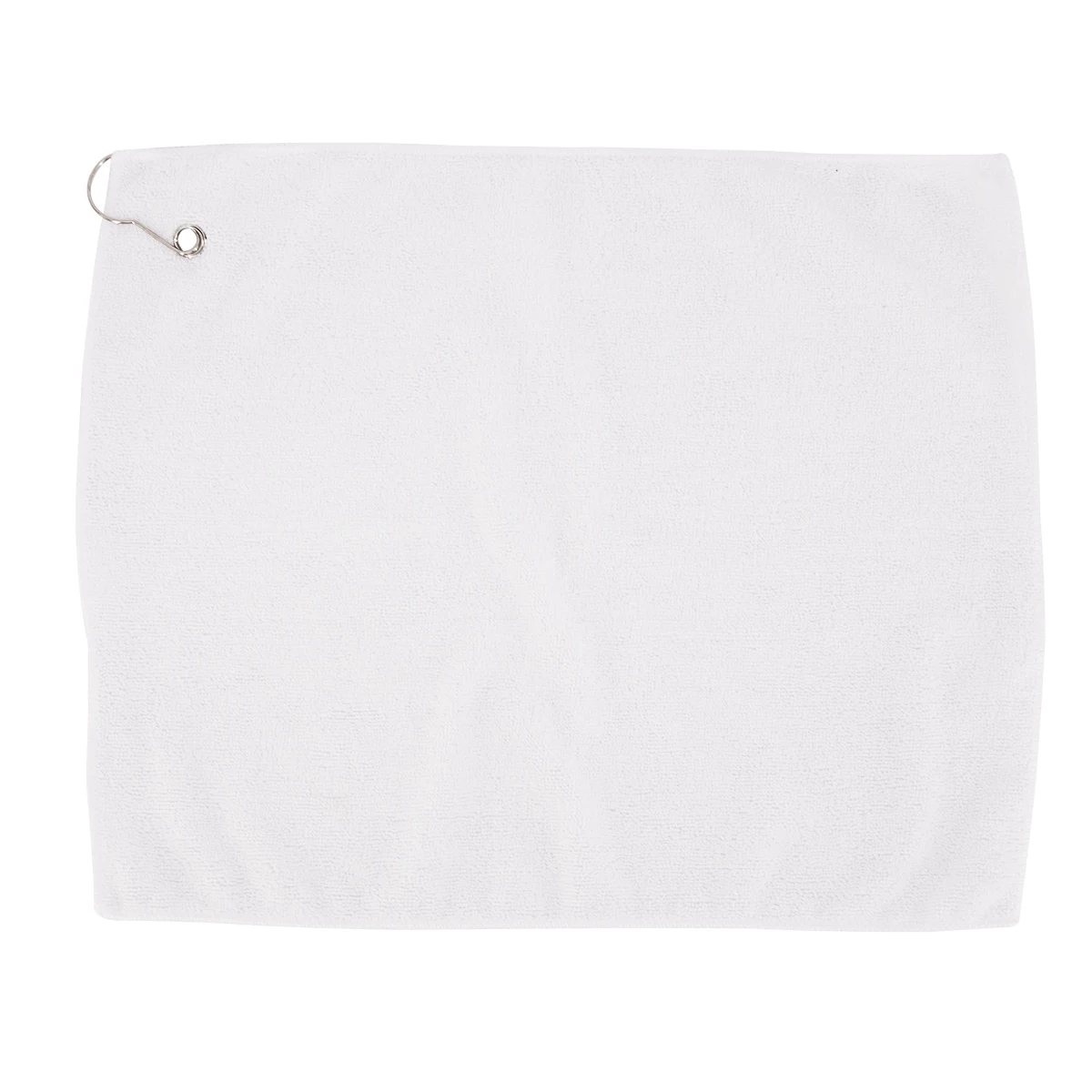 Flat Face Microfiber Golf Towel with Grommet 1