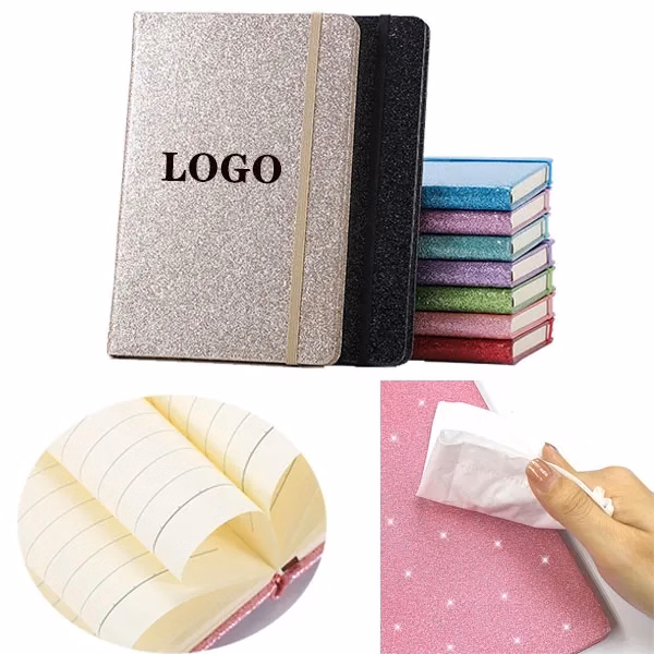 Colorful A5 Hardcover Glitter Writing Notebook