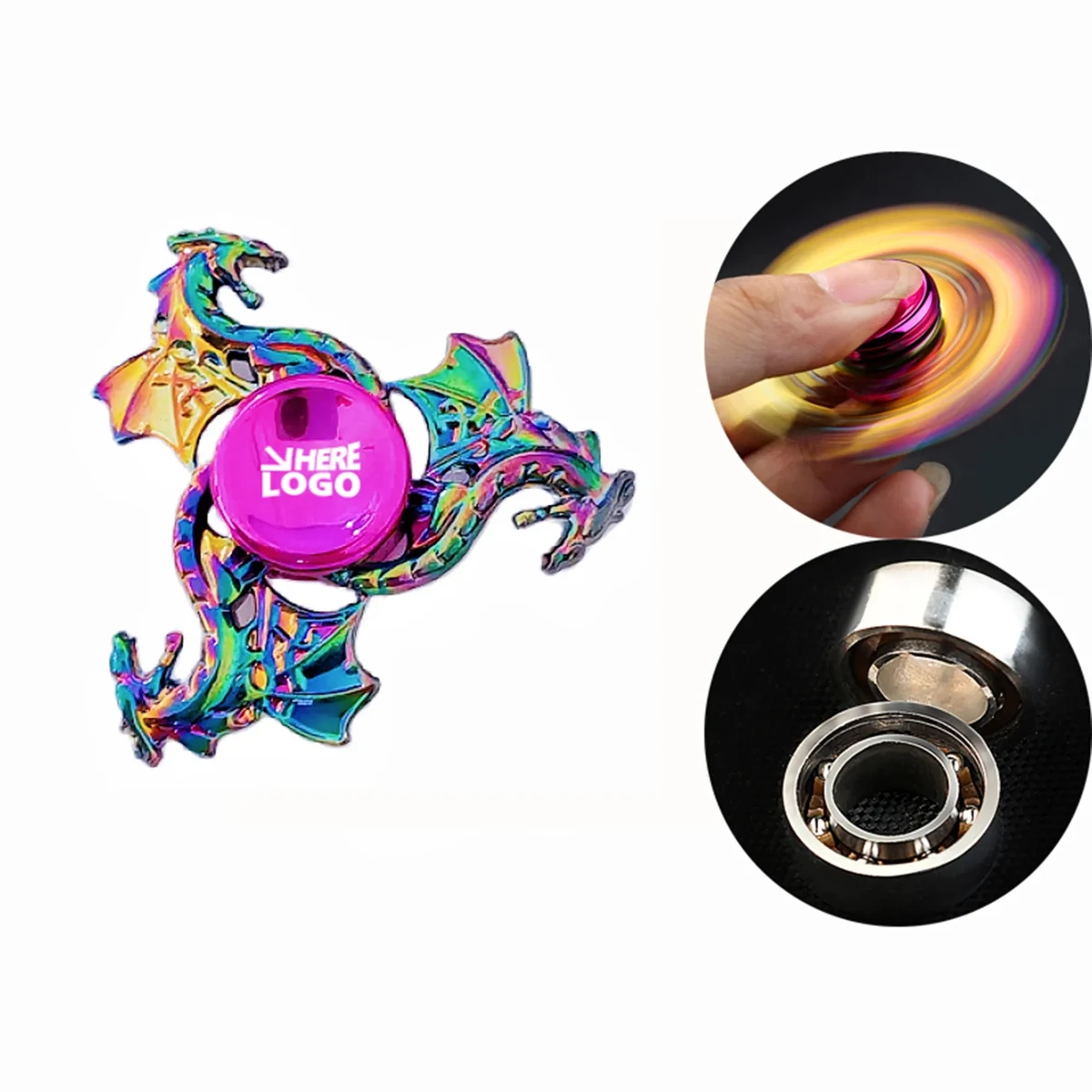 Custom Logo Chroma Alloy Fidget Spinner 1