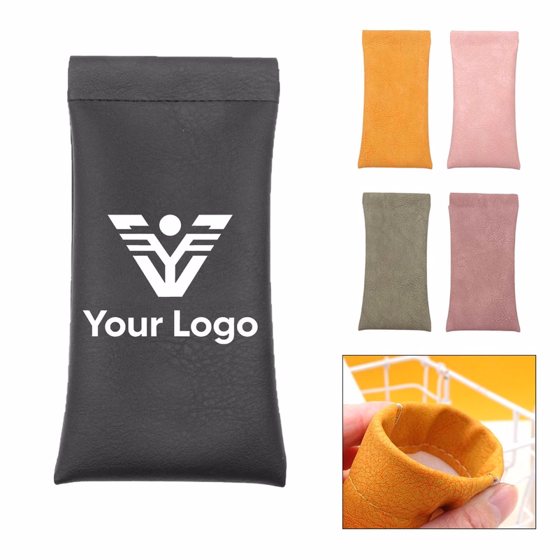 Leather Magnetic Eyeglass Bag for Car