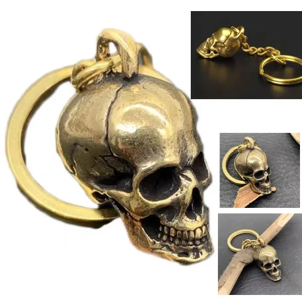 Simulated Skull Keychain 1