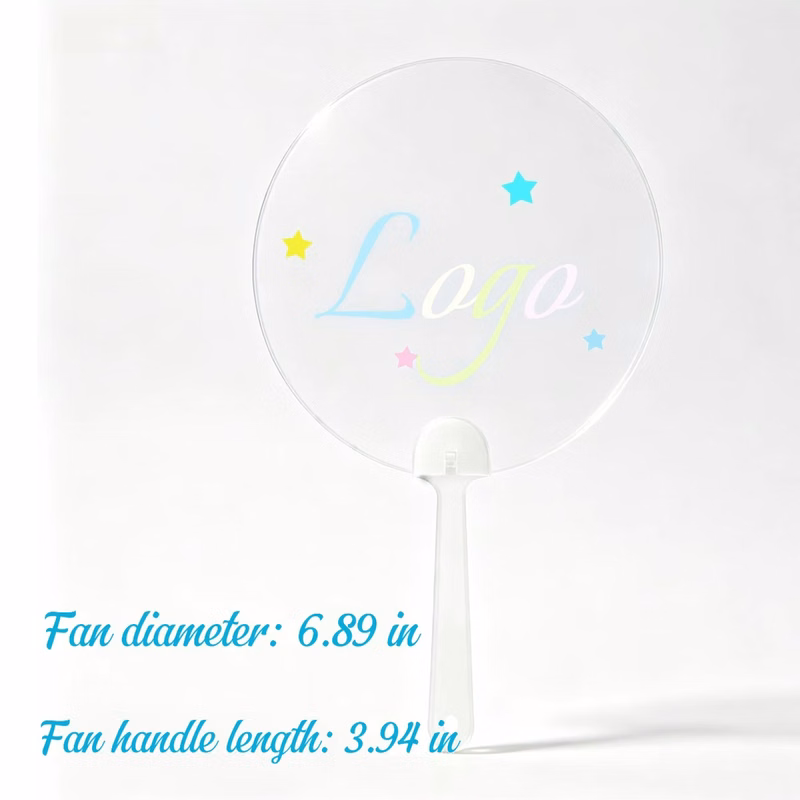 Custom Clear Hand Fan