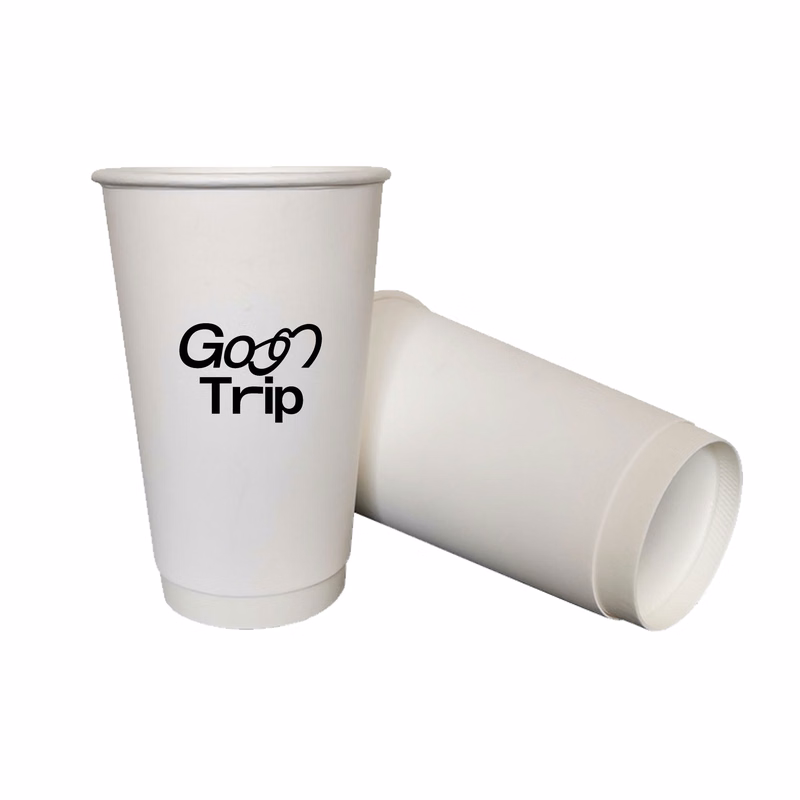 16OZ Hollow Double-Layer Thick Coffee Paper Cup