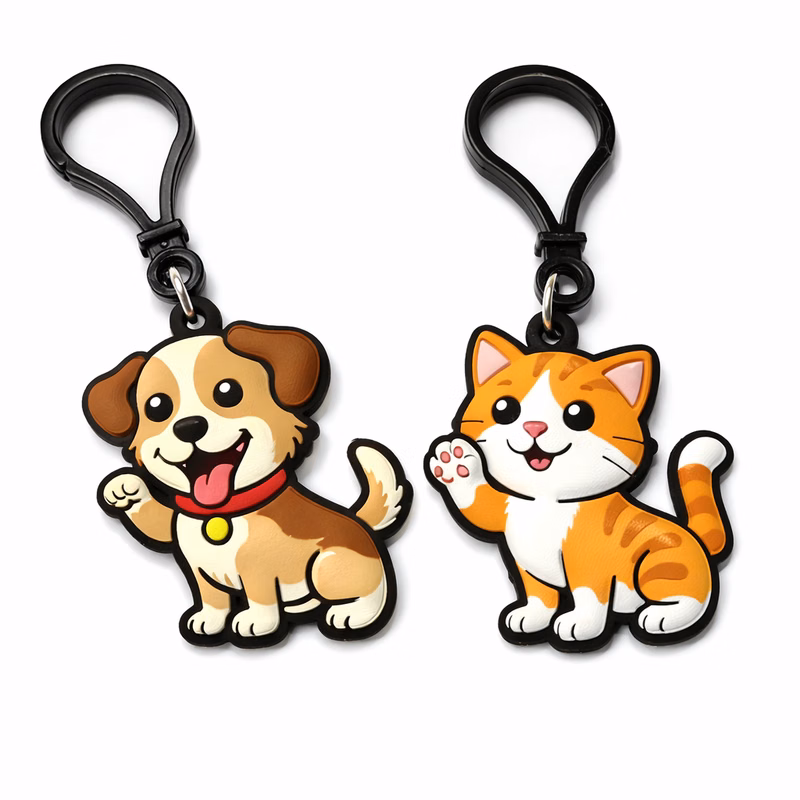 2D PVC keychain