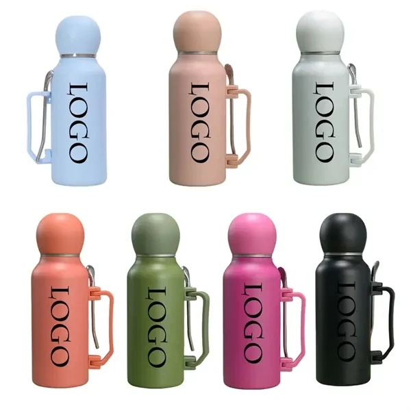 Water Bottle with Dual-Cup Design for Commutes, Fitness and Travel, custom water bottle with logo imprint 1