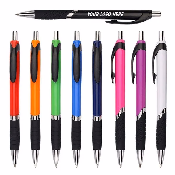 Colored Turbo Pen with Rubber Grip