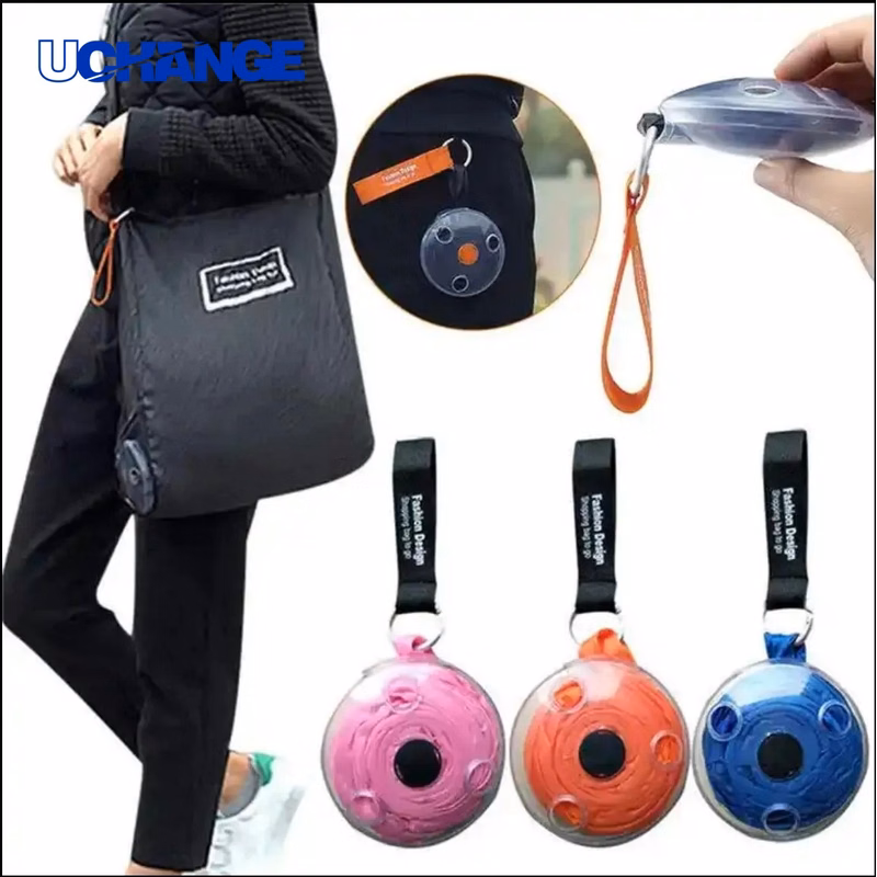 Foldable Shopping Bag with Storage Case Portable Tote