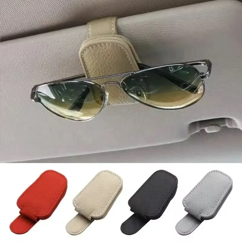 Magnetic Leather Sunglasses Holder 1