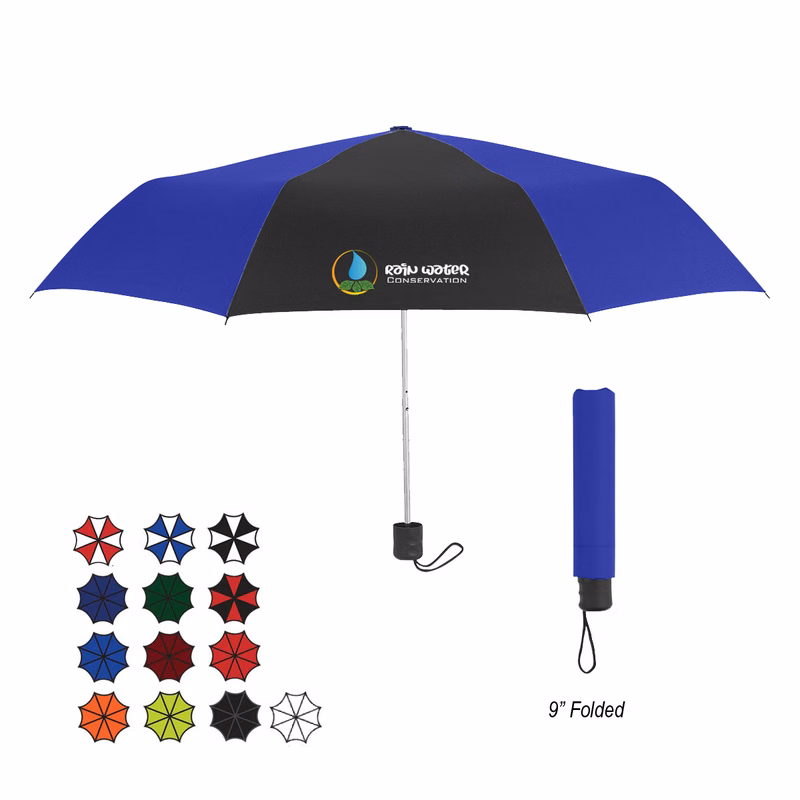 42" Arc Budget Recycled Telescopic Umbrella