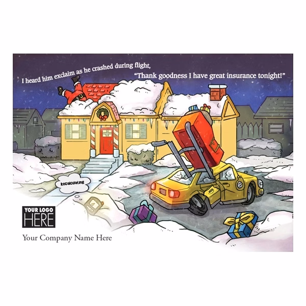 Holiday Coverage Insurance Logo Cards