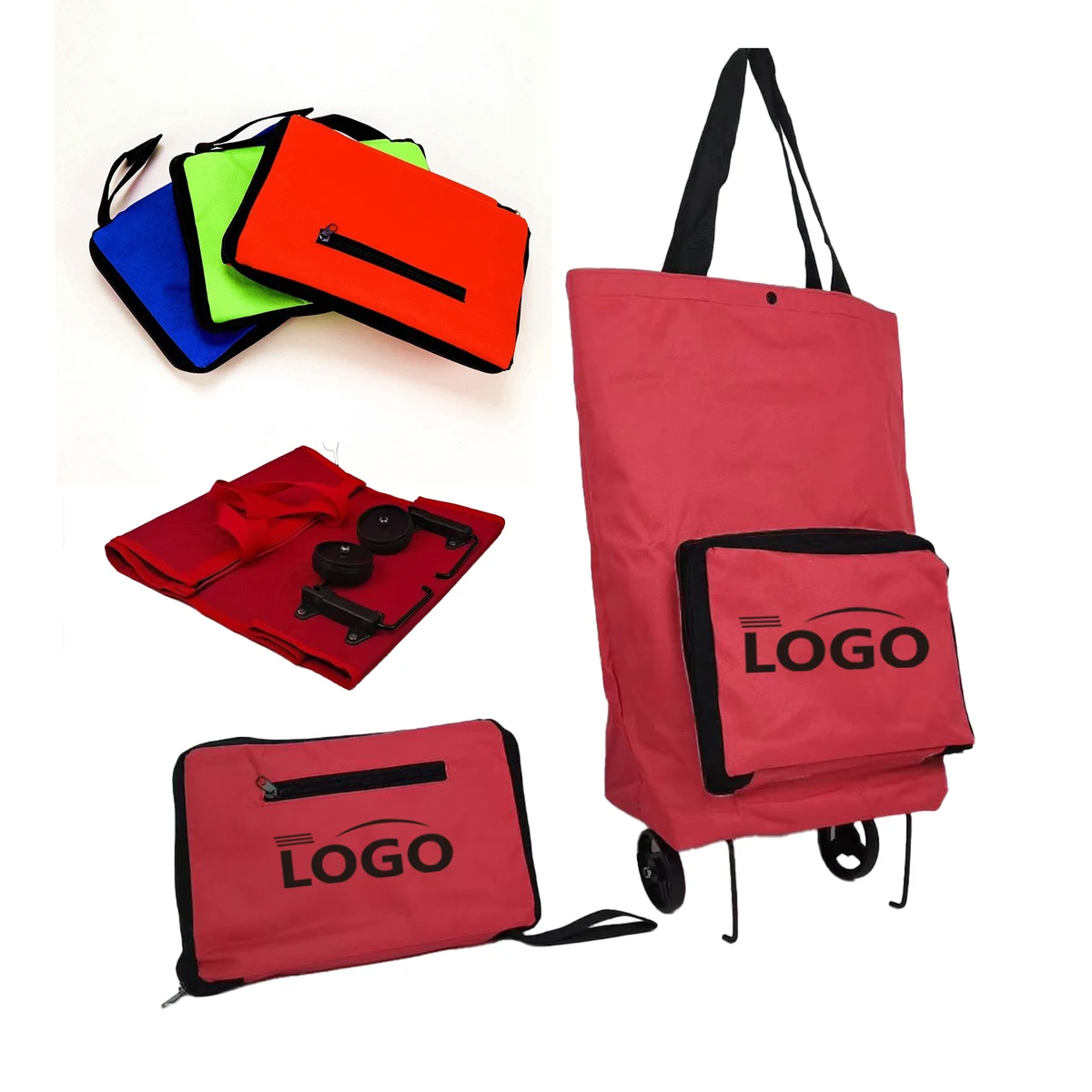 Foldable Shopping Bag with Wheels 1