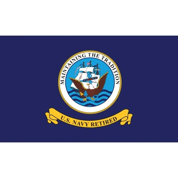 Military Flag - Navy Retired 1