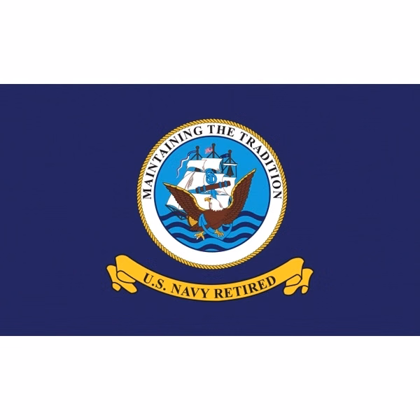 Military Flag - Navy Retired