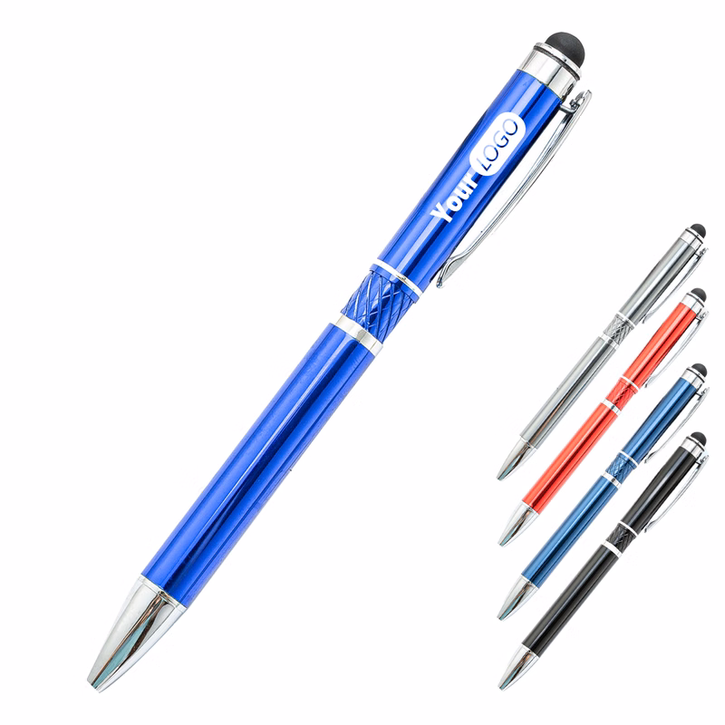 Aluminum Ballpoint Pen With Stylus Tip