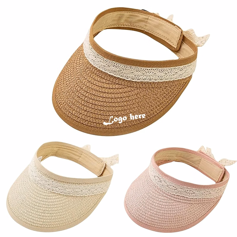 Lace Bowknot Toddler Foldable Straw Hat